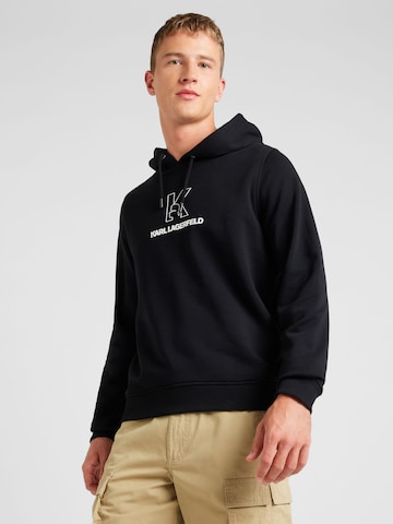 Karl Lagerfeld Sweatshirt in Schwarz: Vorderseite