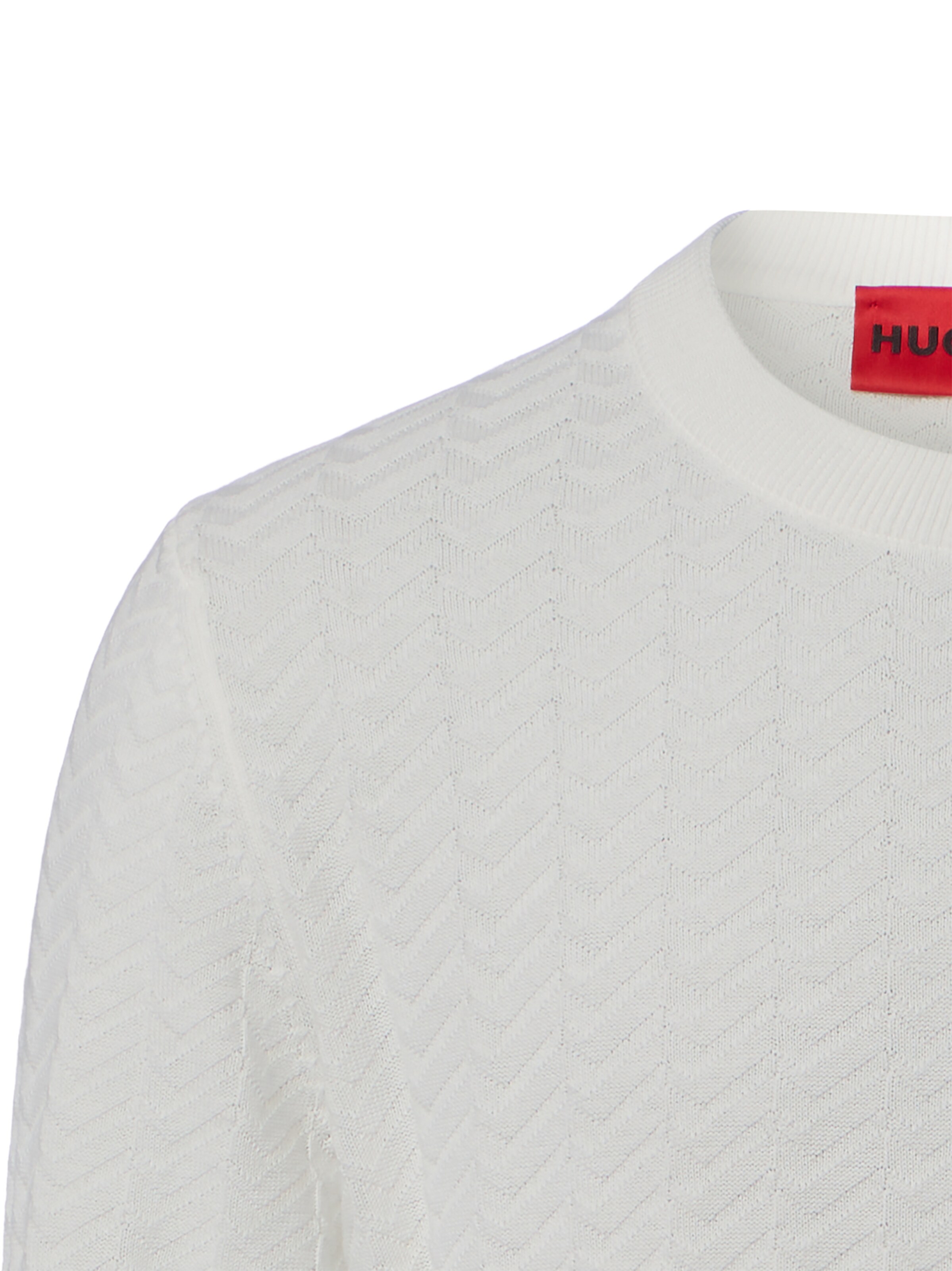 HUGO Trui 'Simond' in Wit