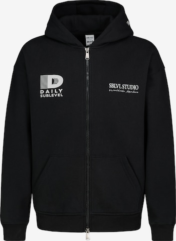 Sublevel Sweat jacket in Black: front