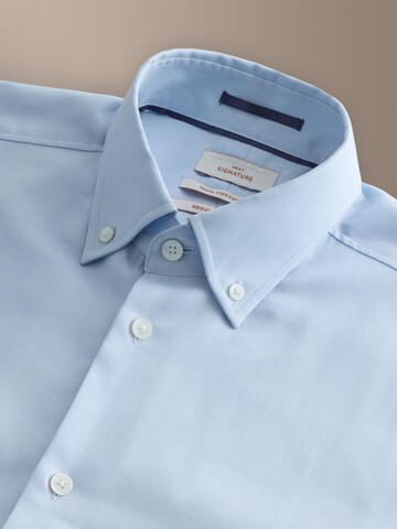 Next Slim fit Button Up Shirt in Blue