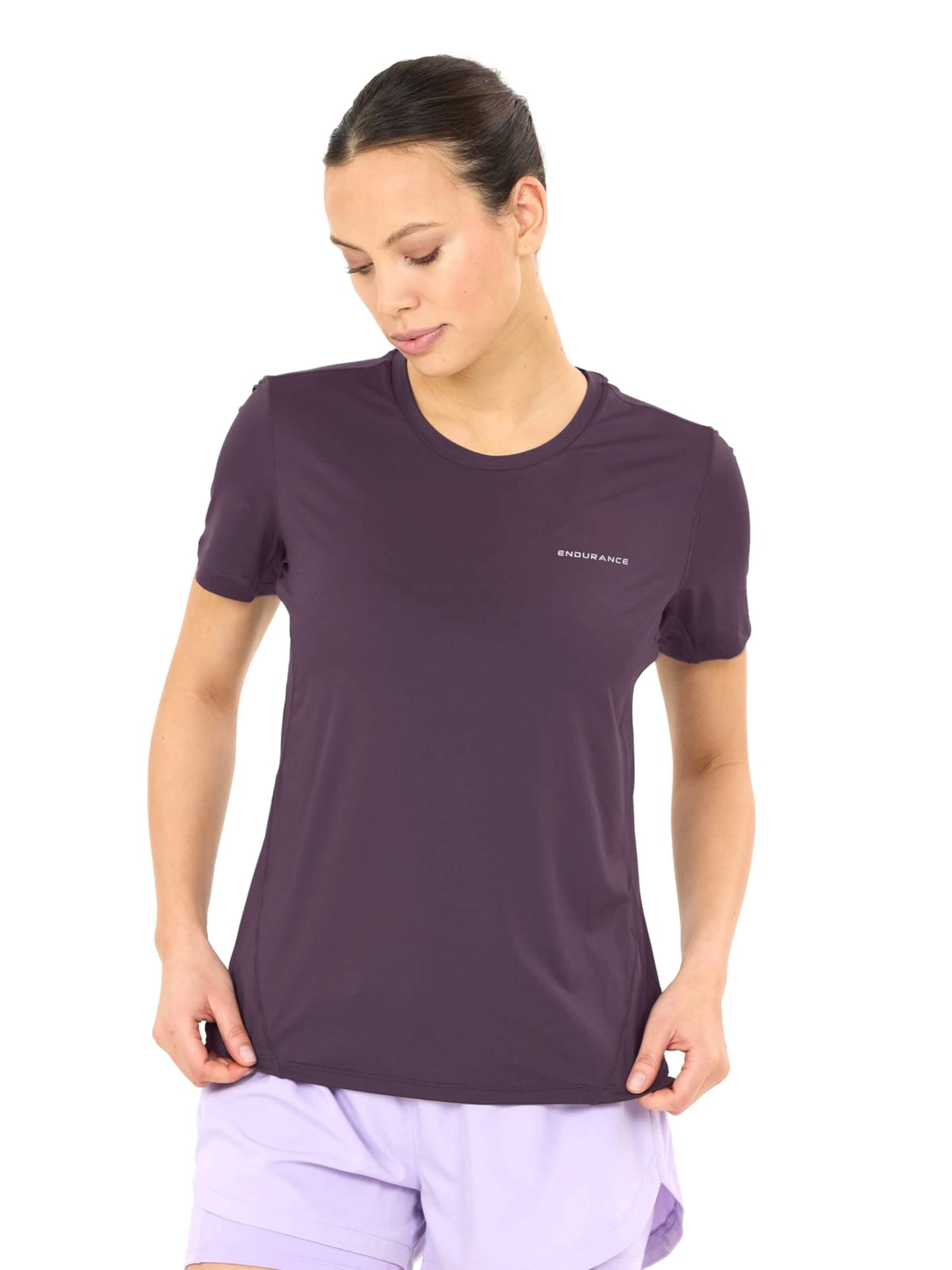 ENDURANCE Funktionsbluse 'Nan W SS Tee' i lilla: forside