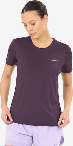 ENDURANCE Funktionsbluse 'Nan W SS Tee' i lilla: forside