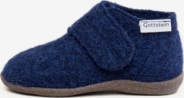 Gottstein Hausschuh 'Alpine Racer RU' in Blau: Vorderseite