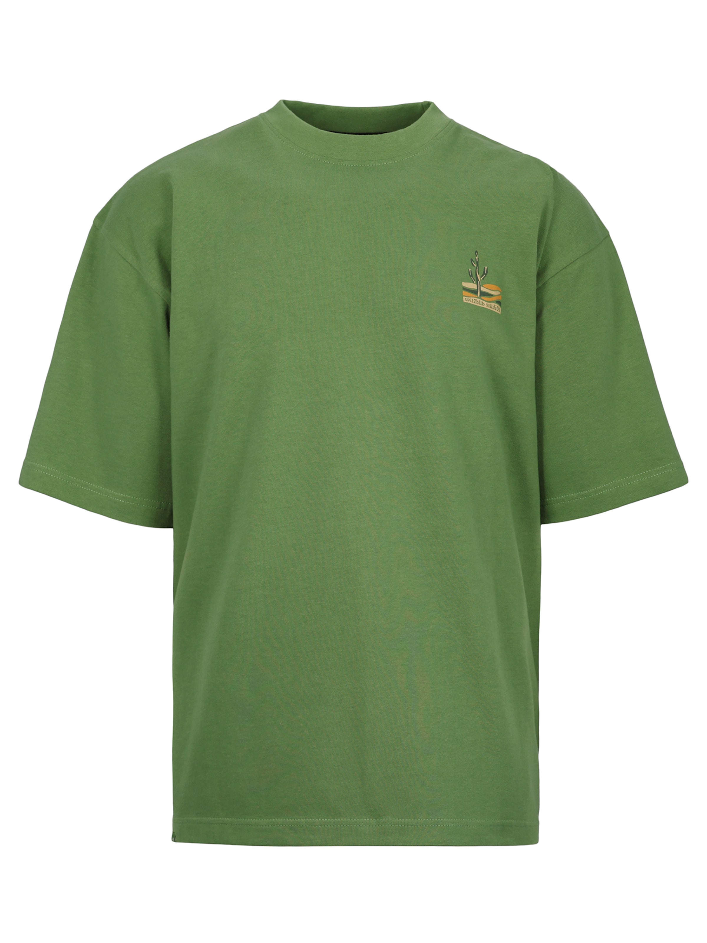 SPITZBUB T-Shirt 'Oasis' in Grün: Vorderseite