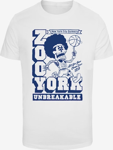 ZOO YORK T-Shirt 'Funky Balling' in Weiß: Vorderseite