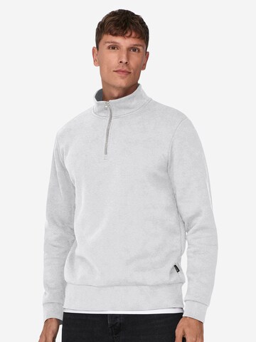 Felpa 'Ceres' di Only & Sons in grigio: frontale