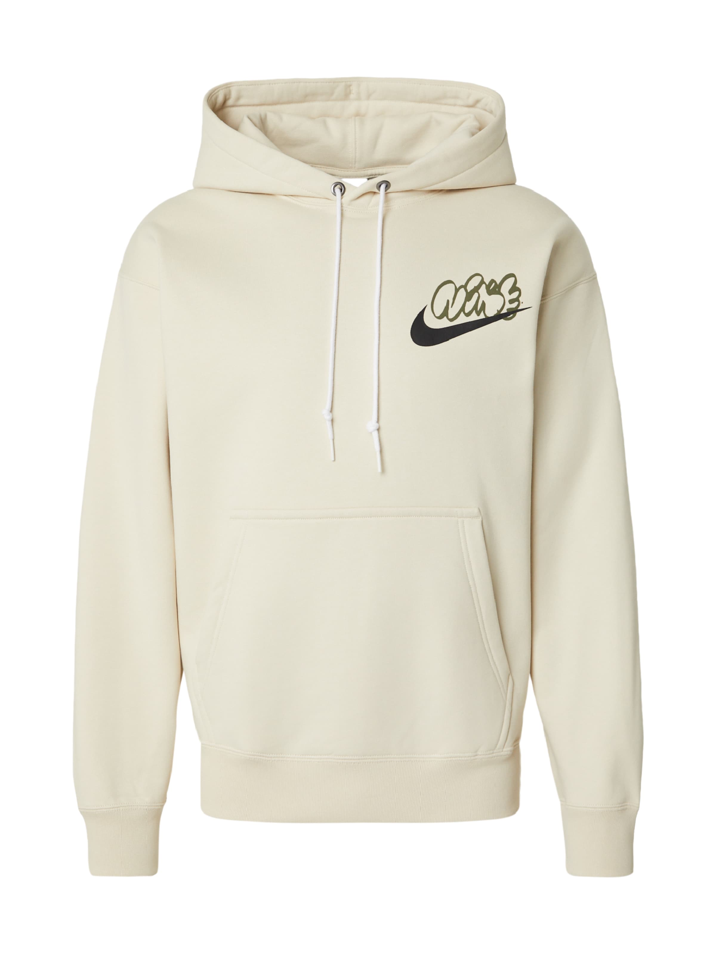 Nike Sportswear Пуловер в бяло: отпред