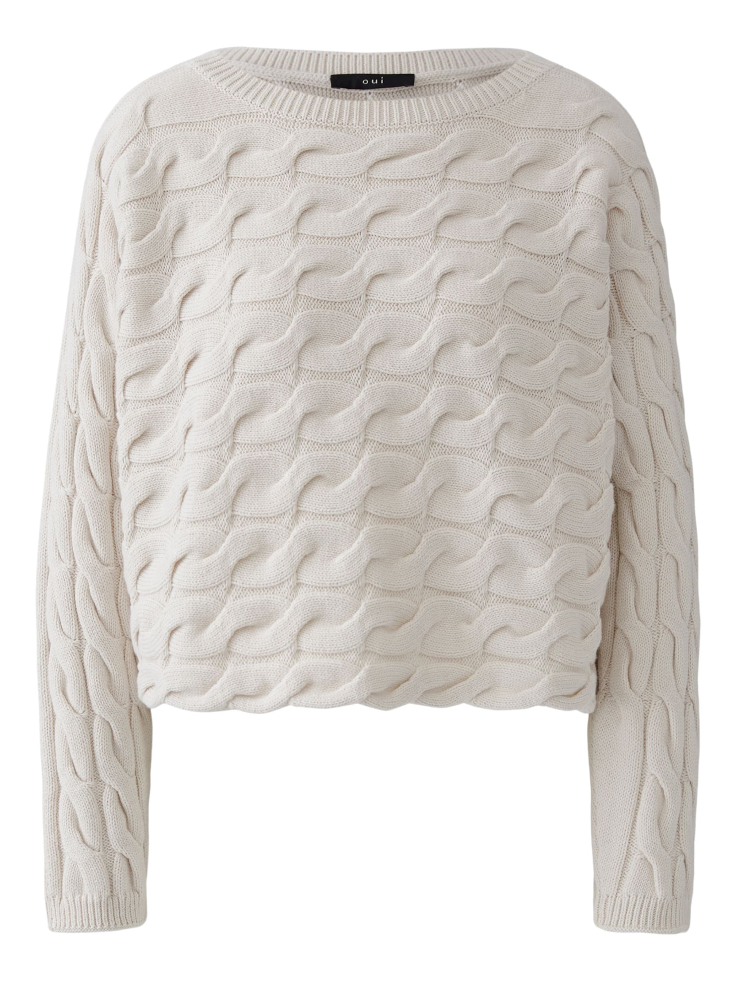 OUI Sweater 'Sirah' in White: front