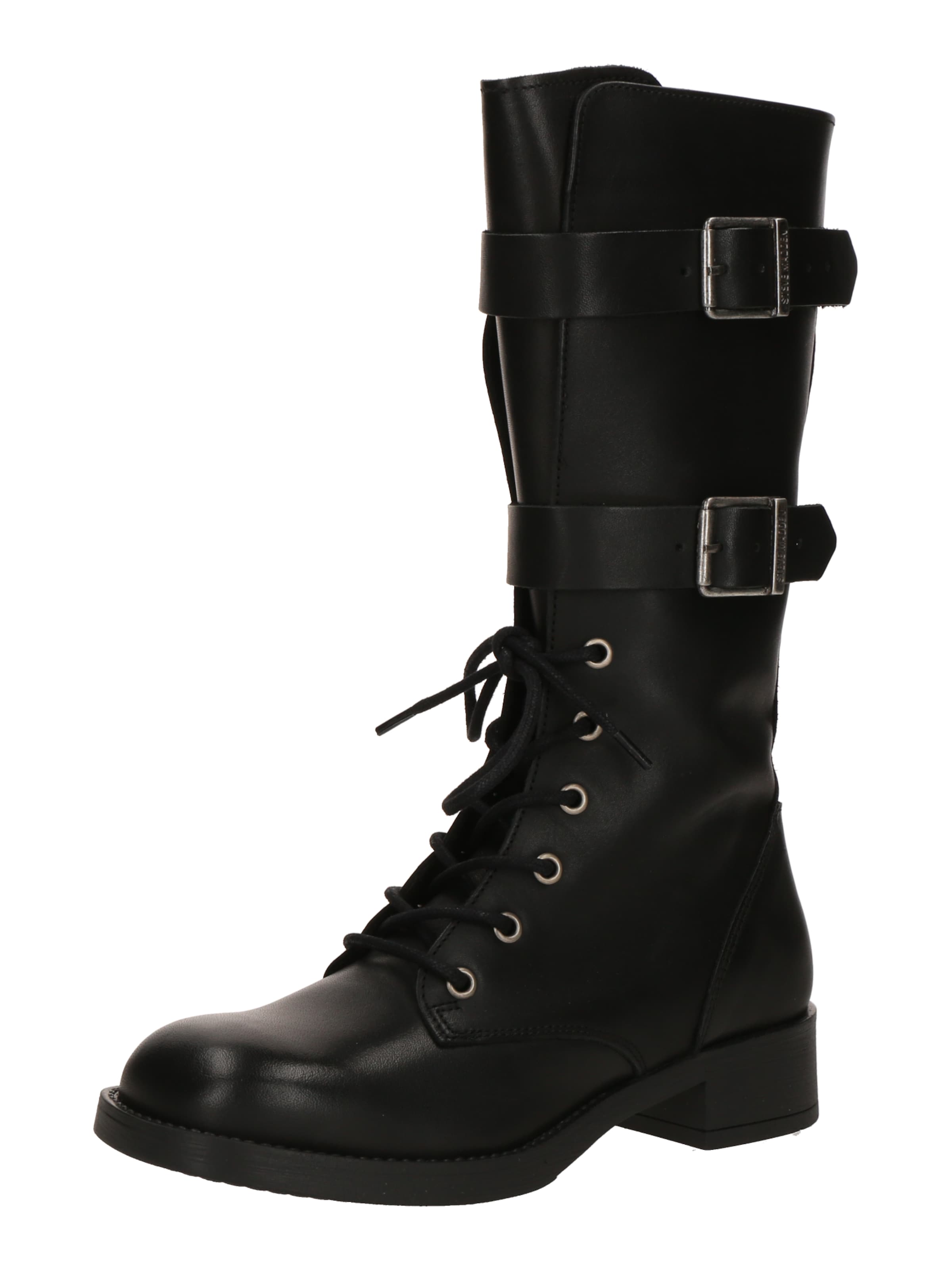 STEVE MADDEN - Bota com atacadores 'Zoey' em preto: frente