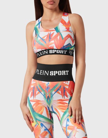 Plein Sport - Bustier Top deportivo en blanco