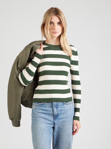 Pull-over 'ONLLOUISA' ONLY en vert : devant