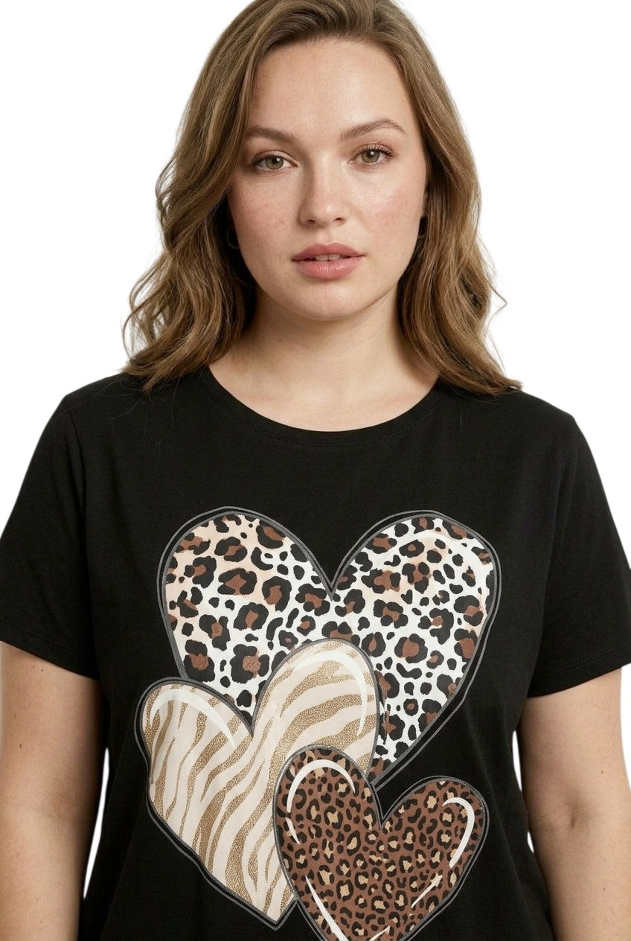 T-shirt Stil Diva en noir