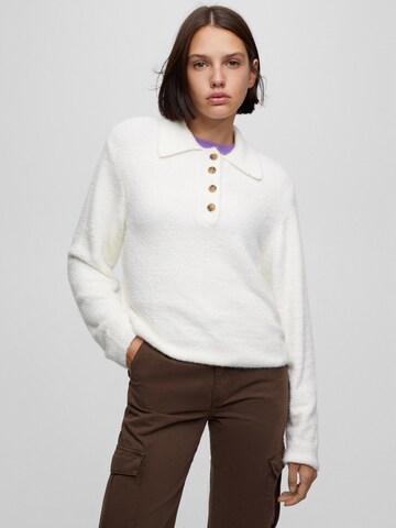 Pull-over Pull&Bear en beige : devant