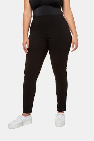 Ulla Popken Regular Pants in Black: front