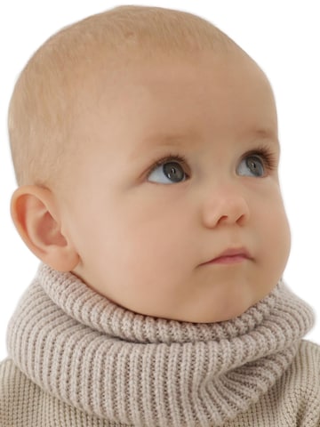 Maxte Schal 'Mädchen Winter-Schlauchschal Vanilla aus Merinowolle'‌‌‌ in Beige: Vorderseite