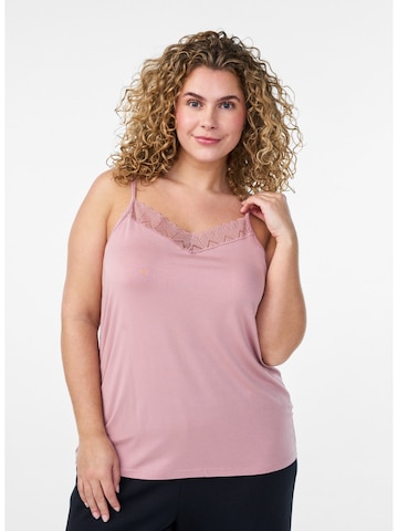 Top 'Mhali' di Zizzi in rosa: frontale