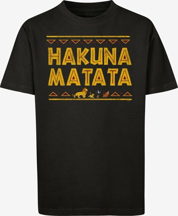 F4NT4STIC Shirt 'Disney König der Löwen Hakuna Matata' in Black: front