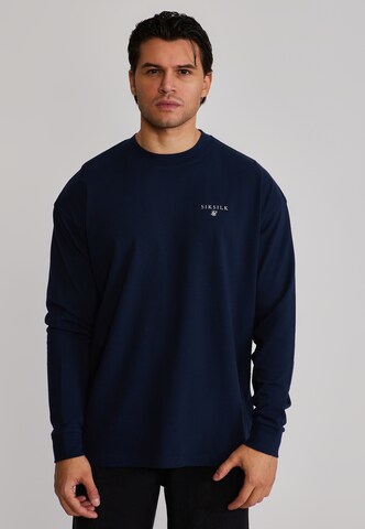 SikSilk Shirt in Blauw: voorkant