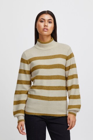 Pull-over 'Iheden Ls6' ICHI en beige : devant
