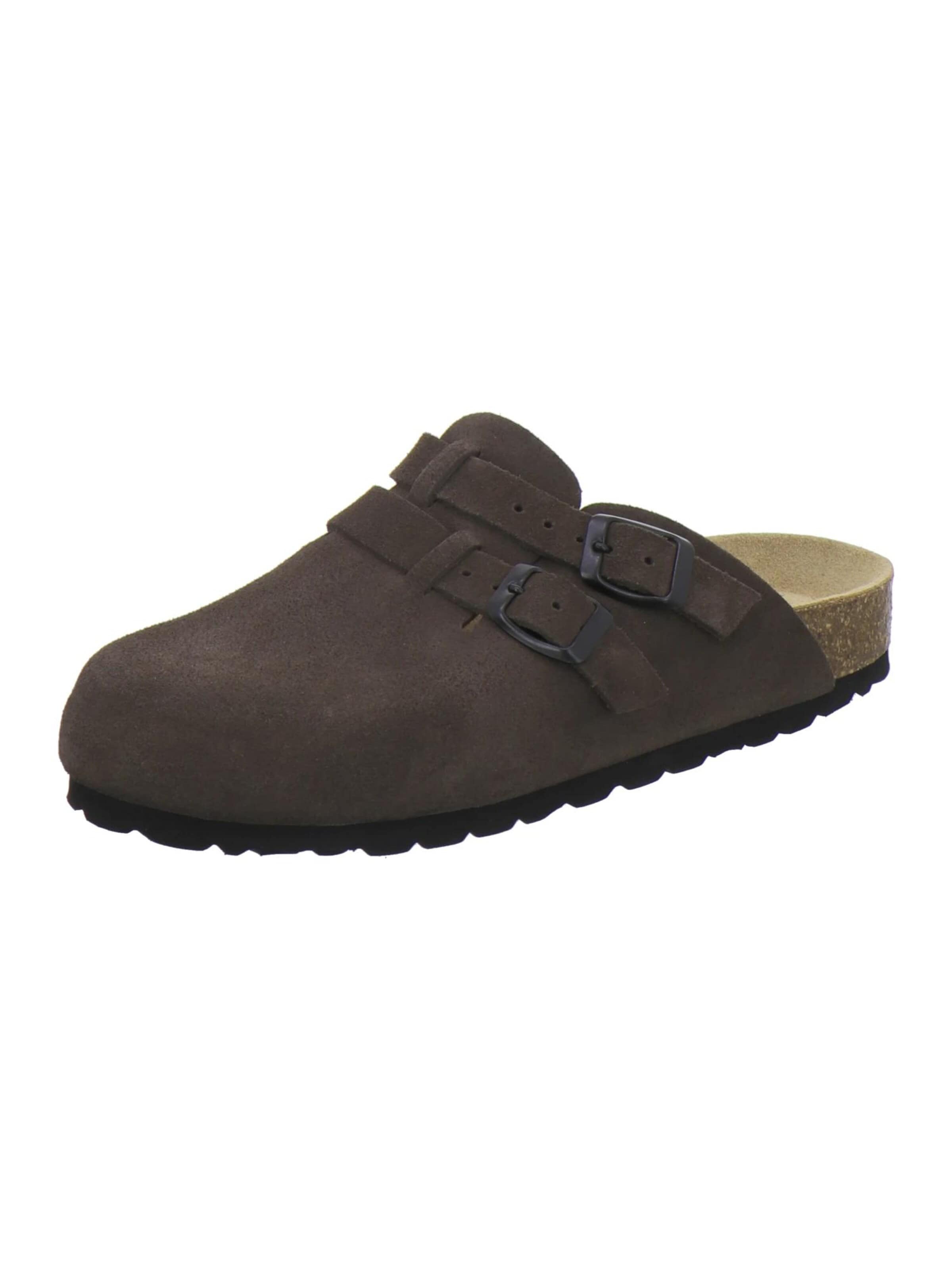 Sabots 'Clogs Damen espresso Veloursleder' AFS-Schuhe en marron : devant