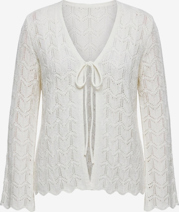 MIAMODA Knit cardigan in White: front