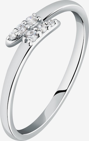 Live Diamond Ring in White: front