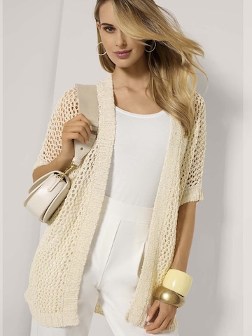 MADELEINE Gebreid vest in Wit