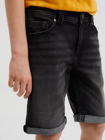 WE Fashion Slimfit Jeans in Zwart