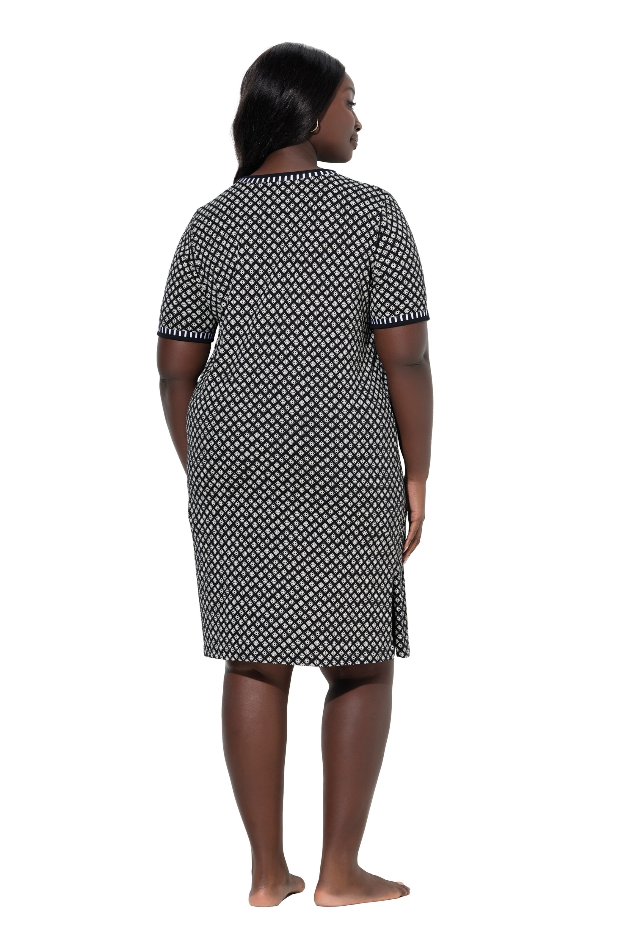 Ulla Popken Nachthemd in Schwarz