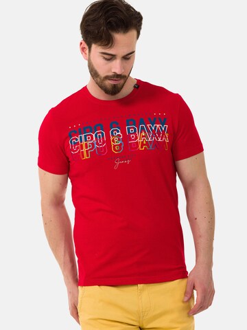 T-Shirt CIPO & BAXX en rouge