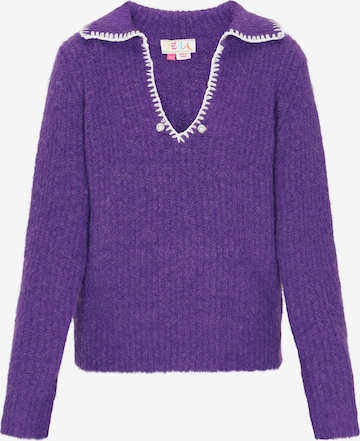 IZIA Oversized neulepaita värissä lila: etupuoli