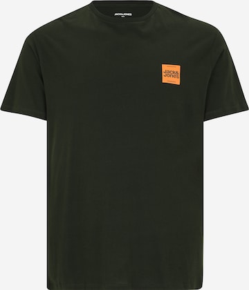Jack & Jones Plus Tričko 'JJBRANDY' – zelená: přední strana