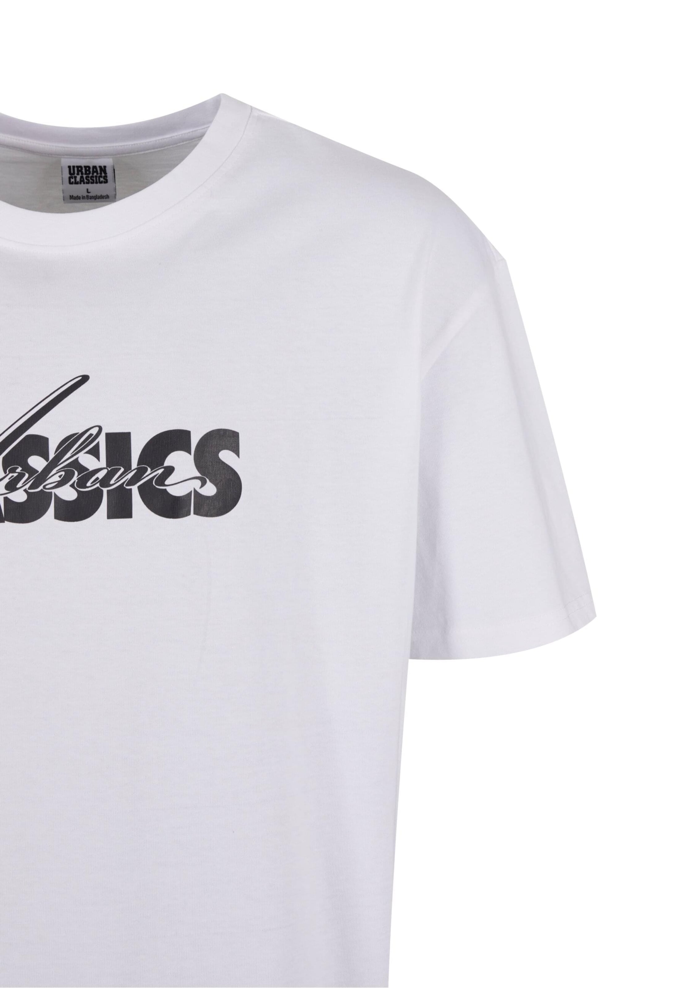 Urban Classics Футболка 'Cursive Bold' в Белый