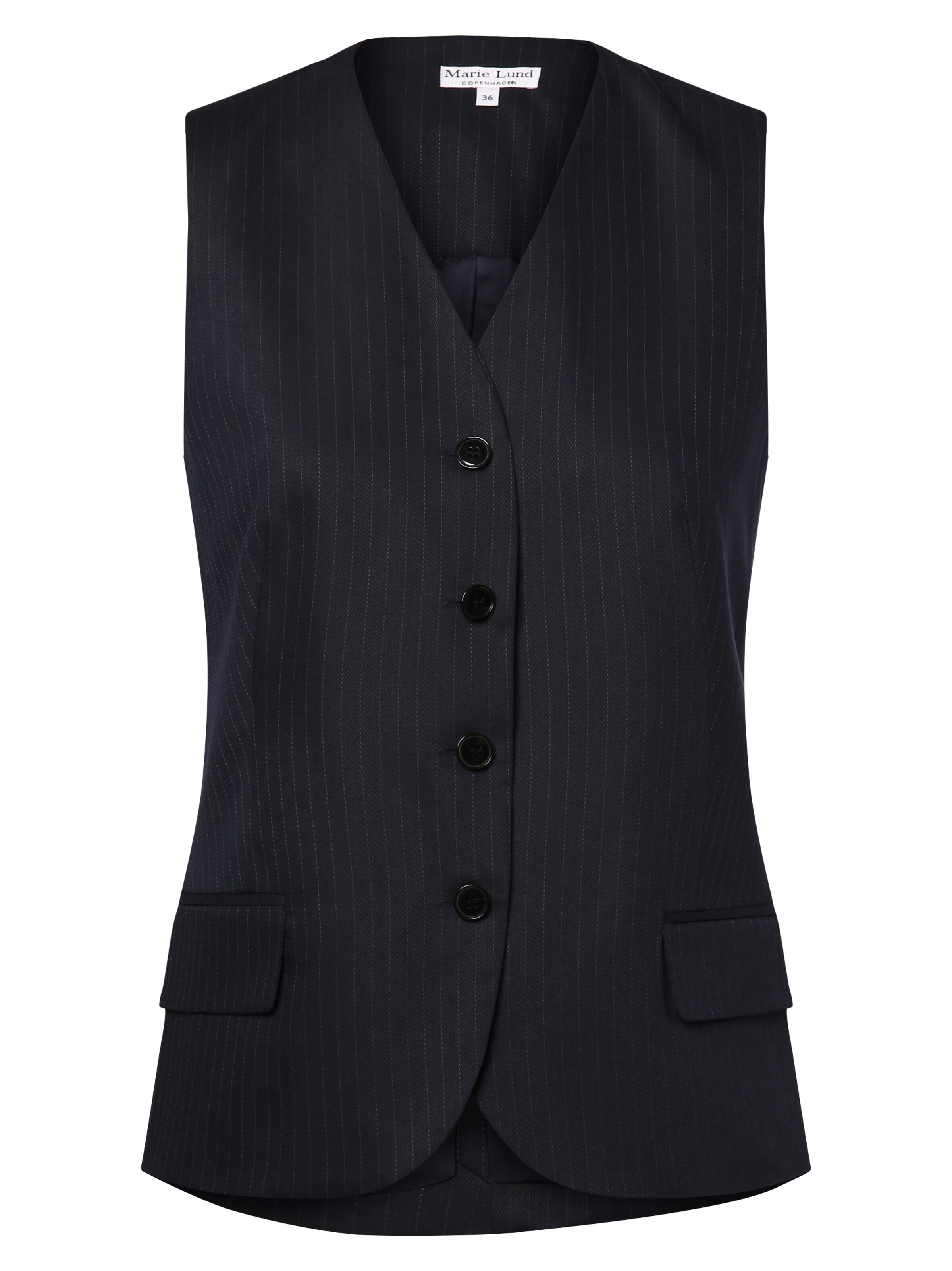 Marie Lund Gilet in Blauw: voorkant