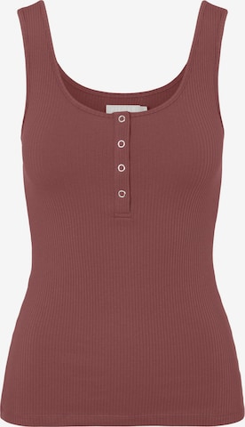 PIECES Top 'PCKitte' in Brown: front