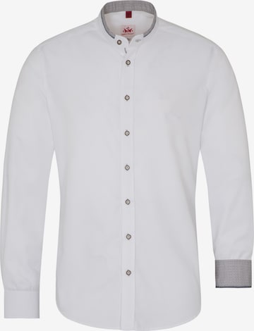 SPIETH & WENSKY Traditional Button Up Shirt 'Dustin' in White: front