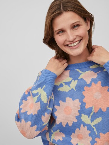 VILA Sweater 'Flowi' in Blue