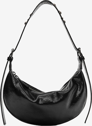 Pull&Bear Olkalaukku värissä musta: etupuoli