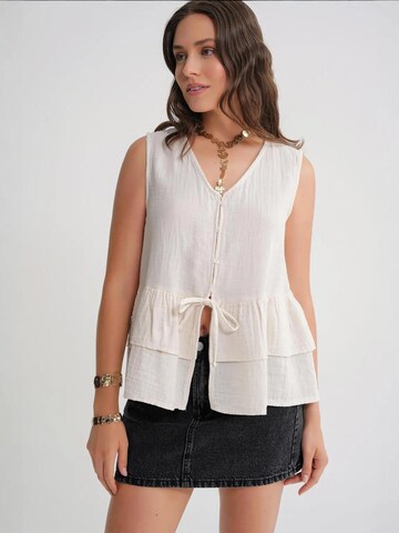 Camicia da donna di MixRay in beige