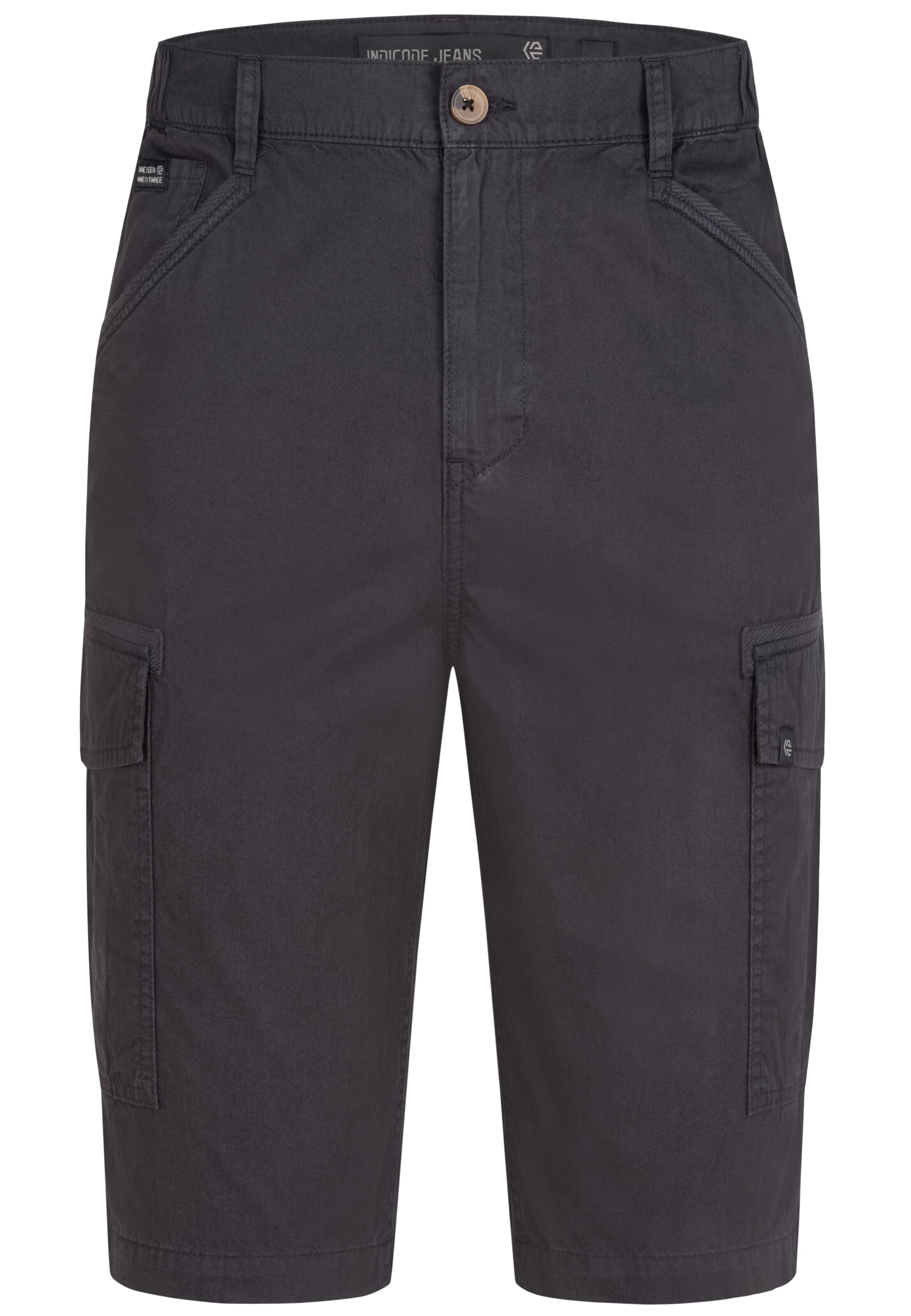 INDICODE JEANS Regular Broek 'INNadim' in Zwart: voorkant