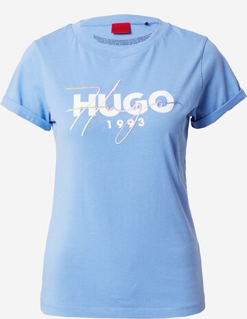 T-shirt HUGO en bleu : devant