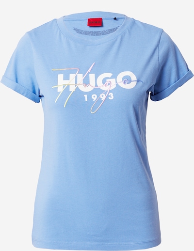 HUGO T-Shirt in hellblau / weiß, Produktansicht