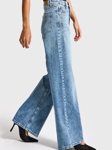IT'S BASIC Wide leg Jeans 'Olea Wide High Rise Jeans' in Blue