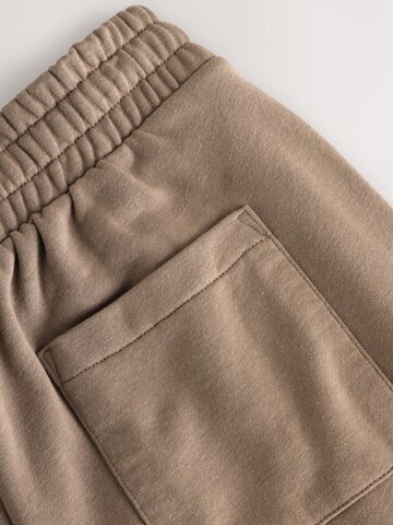 Wide leg Pantaloni de la self. pe maro