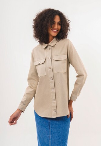 FRESHLIONS Blouse 'Lidia' in Beige