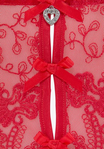 PETITE FLEUR GOLD String in Rot