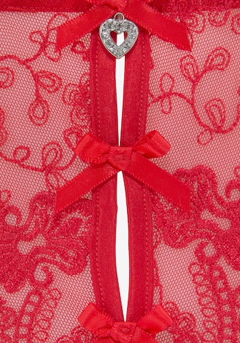 PETITE FLEUR GOLD String in Rood