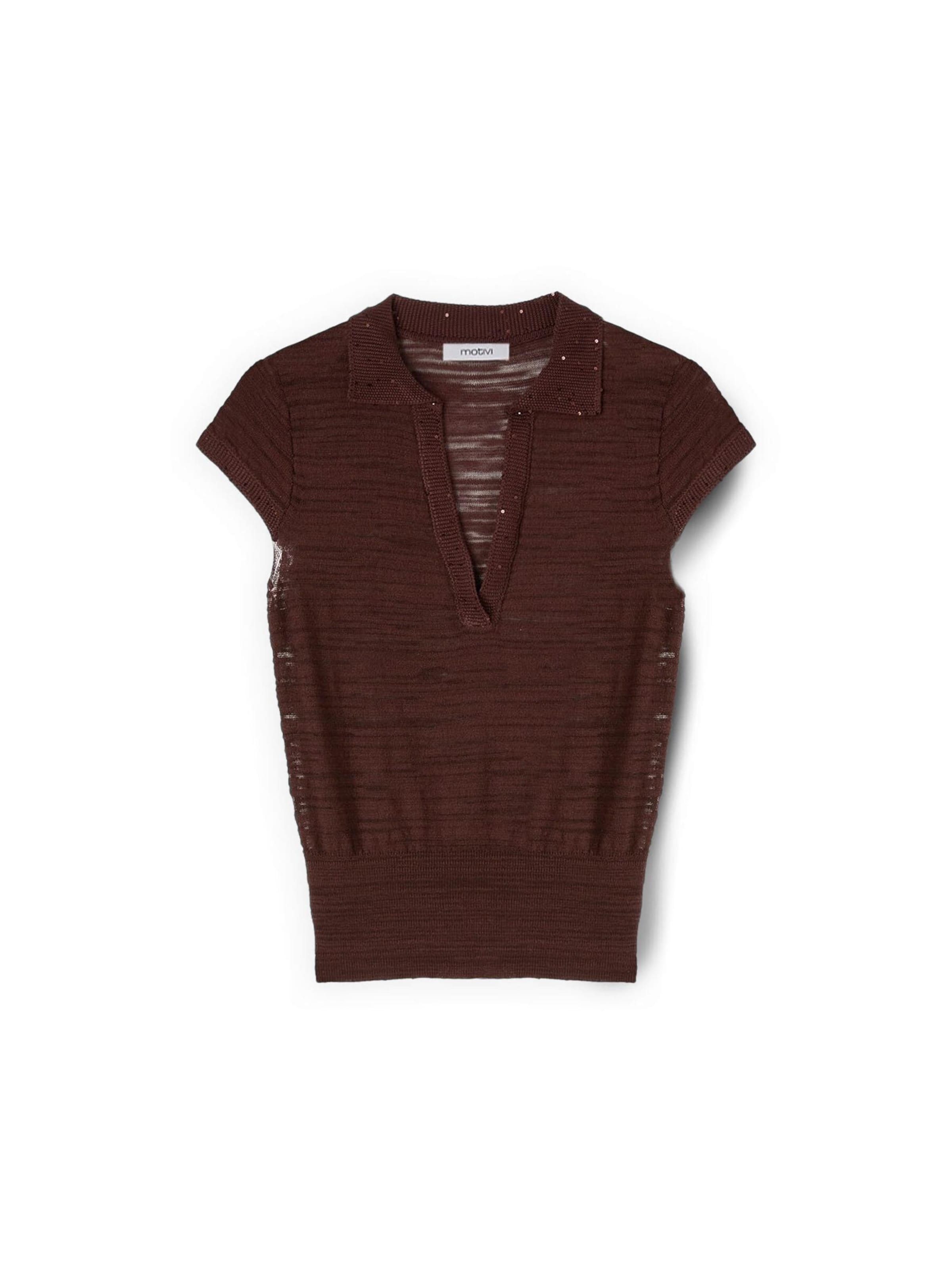 Pullover di MOTIVI in marrone: frontale