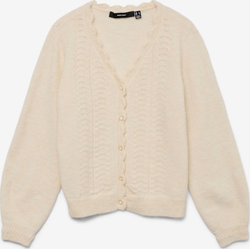 Cardigan 'JOHANNA' VERO MODA en blanc : devant