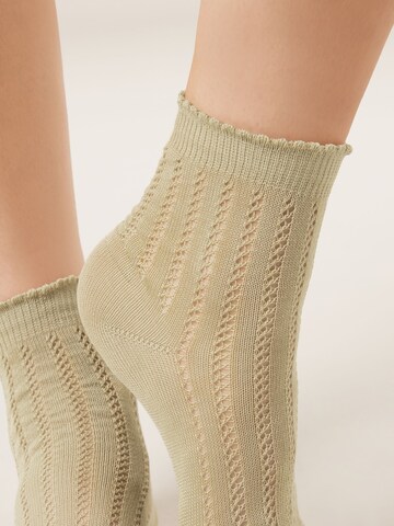 CALZEDONIA Socks in Green